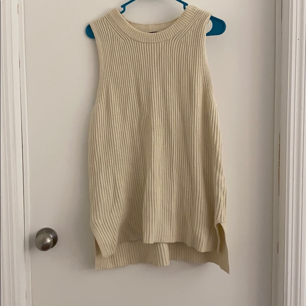 Cream Sweater Shell